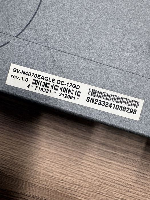 Игровая видеокарта Gigabyte GeForce RTX 4070 EAGLE OC 12GB
