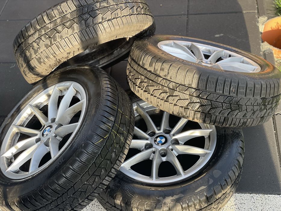 Jante Bmw originale  cu anvelope de iarna Continental