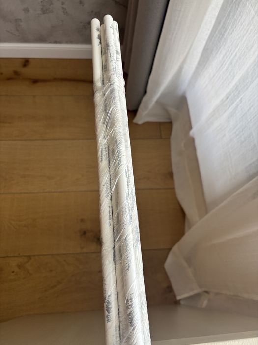 Чисто нови пердета(Zara)и корнизи от ковано желязо с прахово покритие