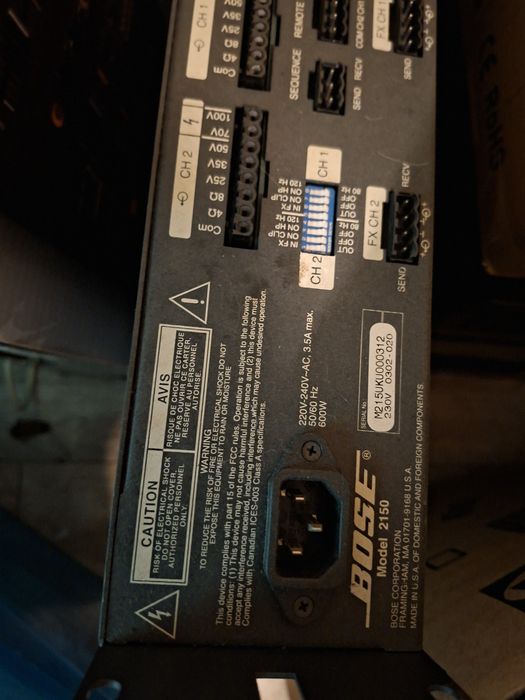 Amplificator comercial Bose 2150 professional