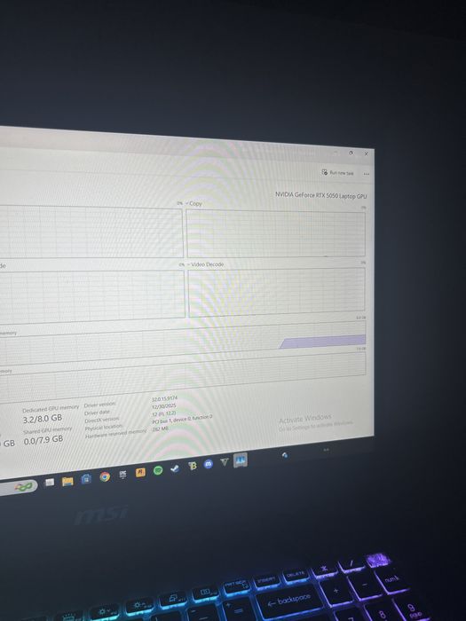 Vand laptop Msi Cyborg 15 B13WEKG