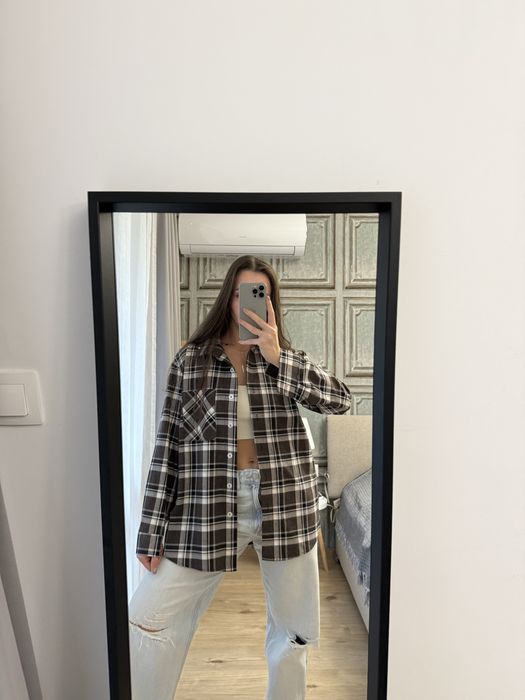 Карирена риза с универсален размер