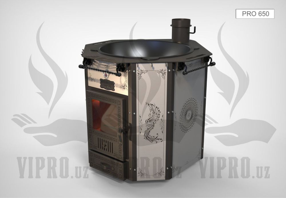 Очаг «PRO-650» для 100 литрового казан,учок,казан,мангал