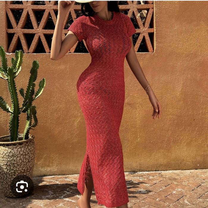 Платье вязаное трикотаж