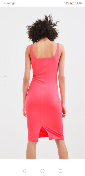 Цикламена рокля Зара