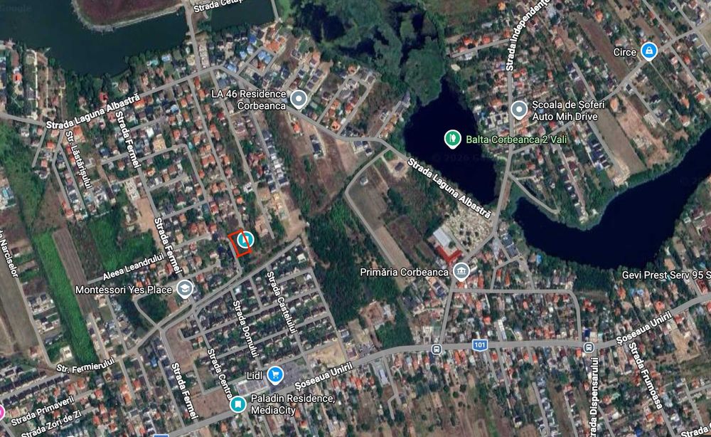 Teren Intravilan 474 mp | Corbeanca Str Laguna Albastra | complex de case, cu utilitati