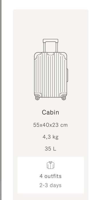 Troler bagaj Rimowa Cabin Silver + Trunk Negru