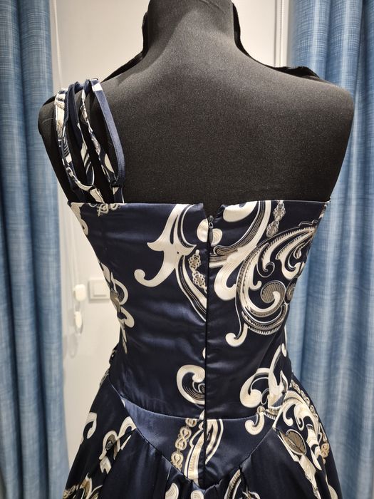 Ефектна дамска рокля. Damska roklq Синя дамска рокля