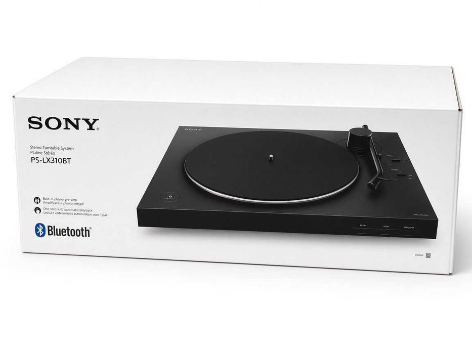 Vinil, Pick-up wireless Sony PS-LX3BT, Bluetooth, Redare automata
