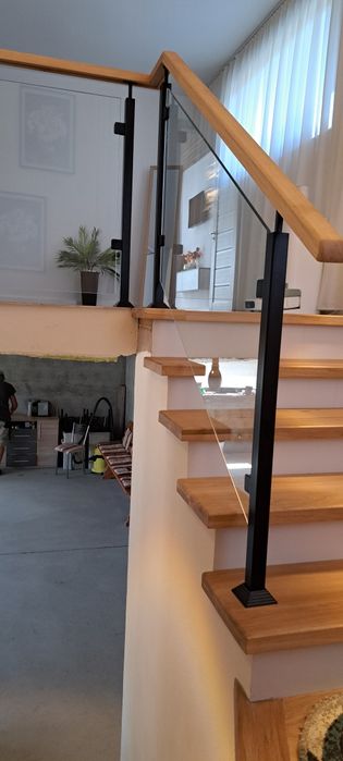 Balustrade inox si sticla
