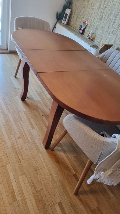 Трапезна маса масив дърво бук