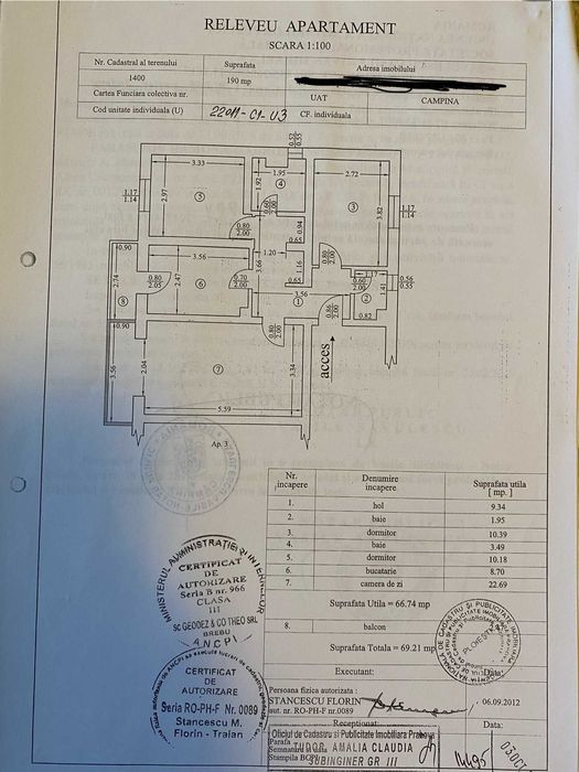 Apartament 3 camere superb Campina