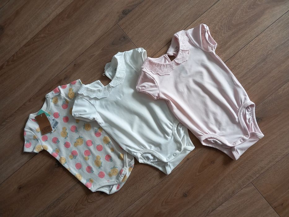 Body-uri noi cu volanase H&M fetiță marimea 68