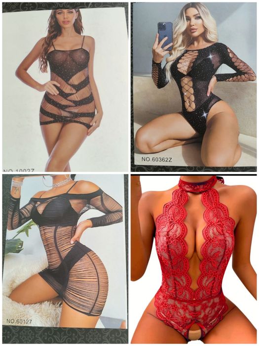 Costum Sexy cu dantela  / Lenjerie Sexy Diamonds Black