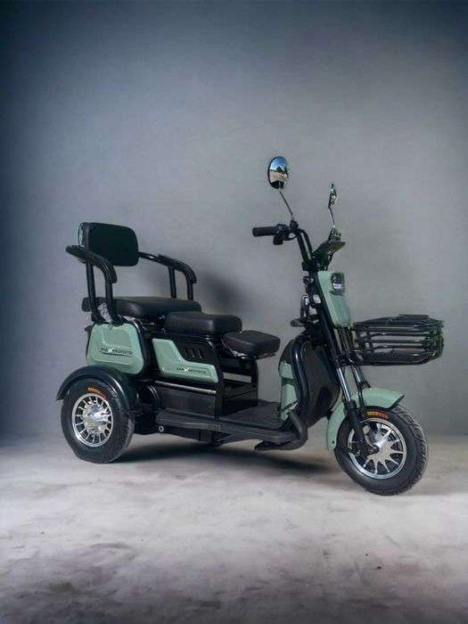 Електрическа триместна триколка MaxMotors X1 1500W Gray