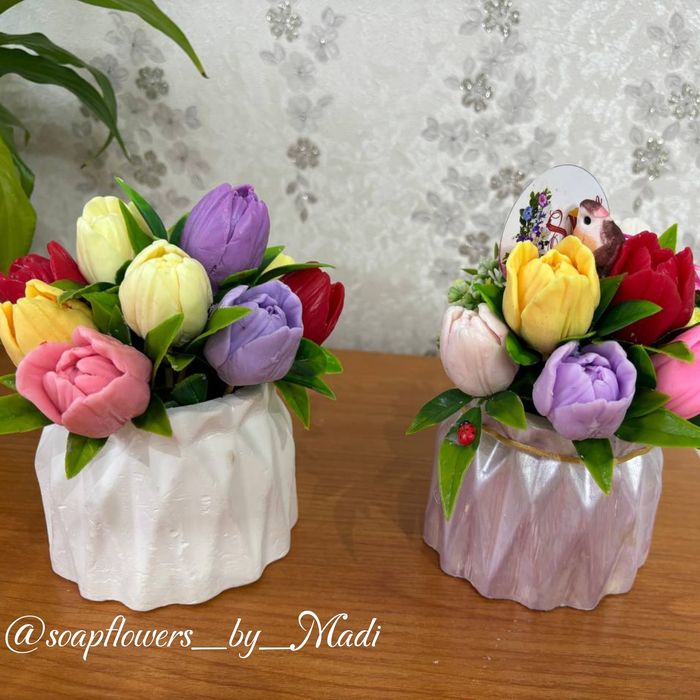 Капалакли, совунли гуллар заказга ясаб берамиз