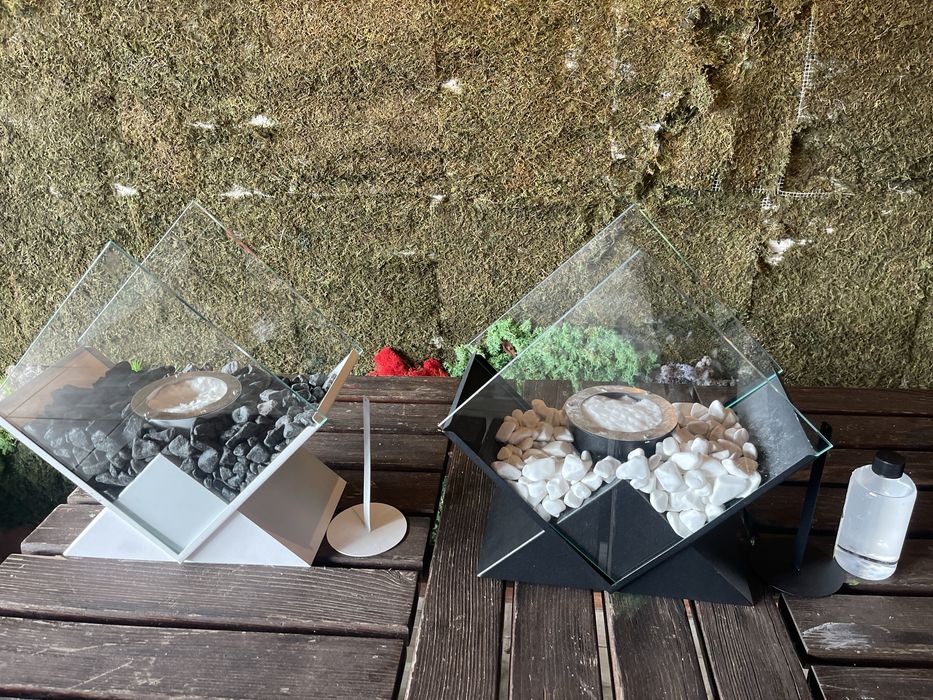 Камина за маса  метална