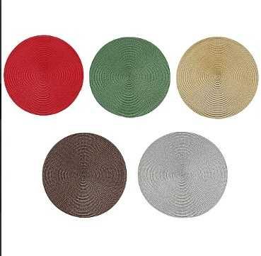 Комплект 4 броя красиви кръгли подложки за маса за сервиране