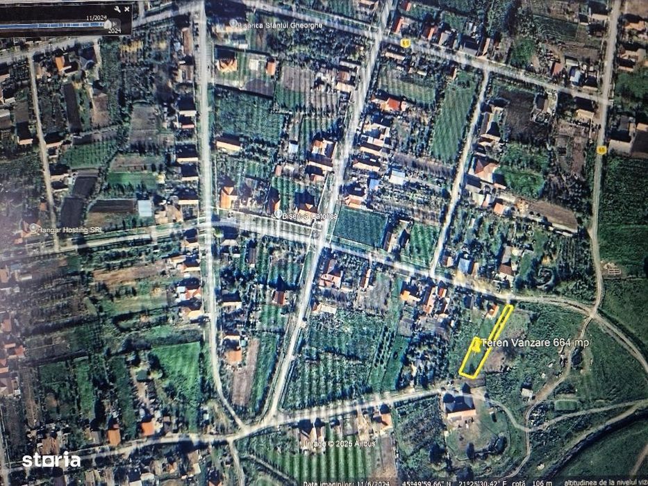 Teren de Vanzare 664 mp in Ianova Pret 42.900 Euro