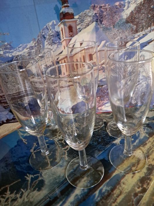 Pahare de sampanie ( 6 bucăți)