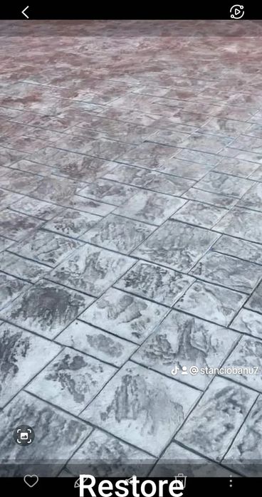 Beton amprentat Avans o