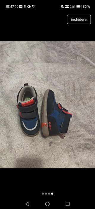 Ghete Kickers din piele