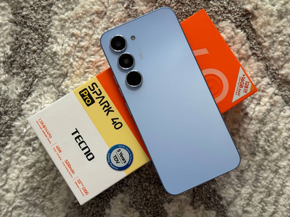 Tecno Spark 40 Pro 16/128 aybi yoq, kor.dok new