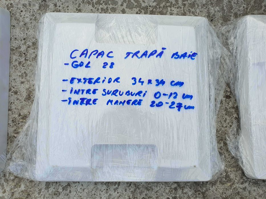 Capac de trapa rulota  dimensiunea  28 ,40 si 50  din  fibra de sticla