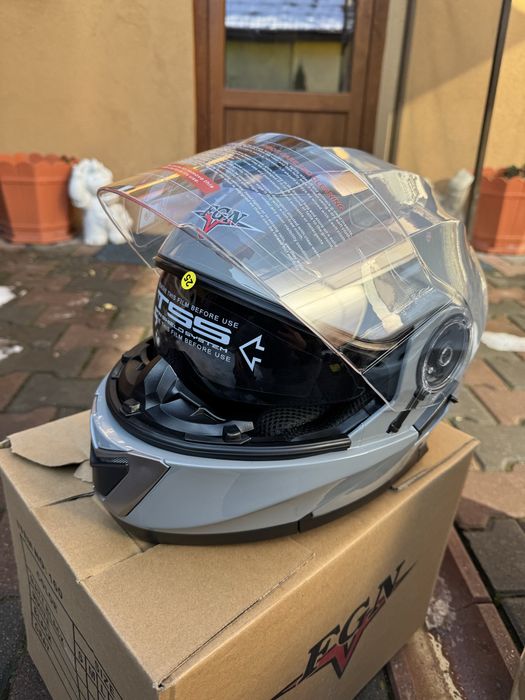 Casca modulara flip-up moto cu viziera S M L XL XXL