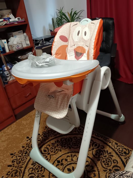 Scaun masa  Chicco Polly 2 Start "Fancy Chicken"