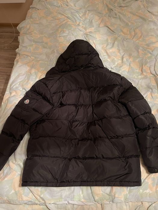 Мъжко черно яке moncler гъши пух