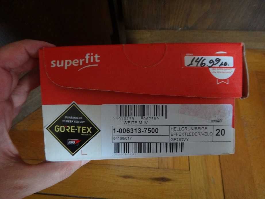 Детски боти Superfit, номер 20, естествена кожа