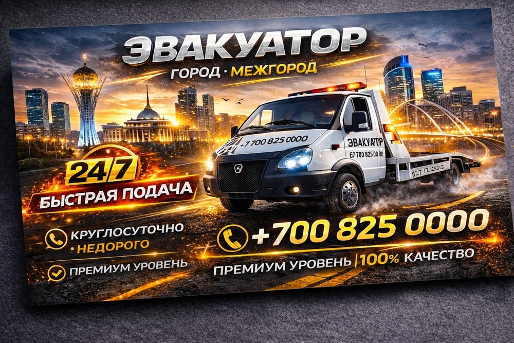 Эвакуатор Астана Круглосуточно