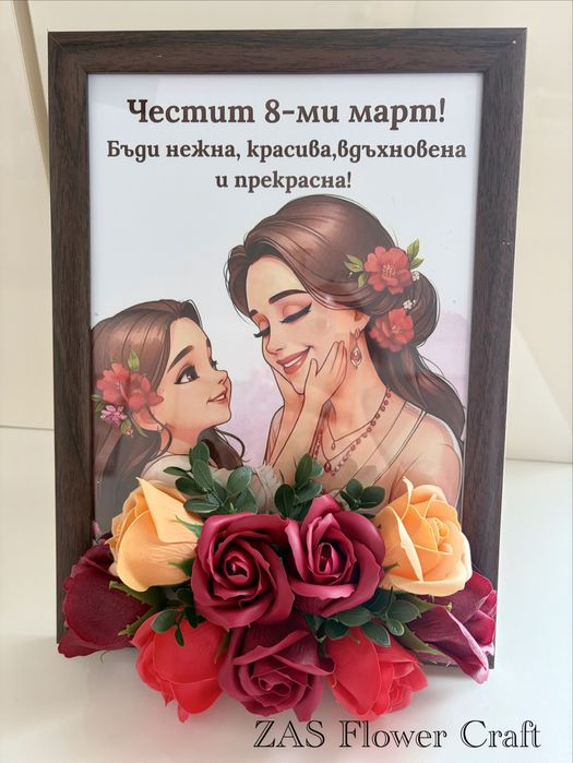 3Д рамки със сапунени цветя А4/21/29см