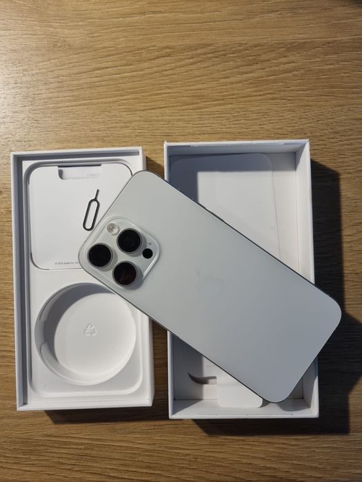 Iphone 15 Pro Max, White Titanium, 256gb, Impecabil