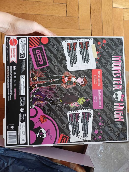 Празна кутия от куклите Monster High Kieran and Spelldon Mattel