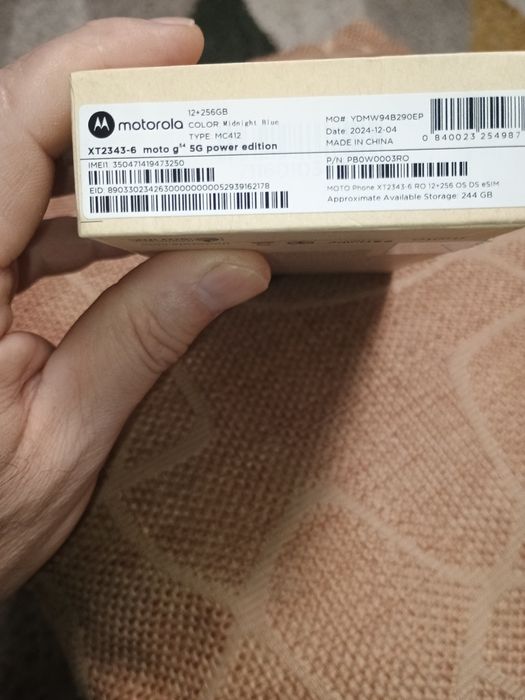 Vând tel.Motorola G54 power edition negru