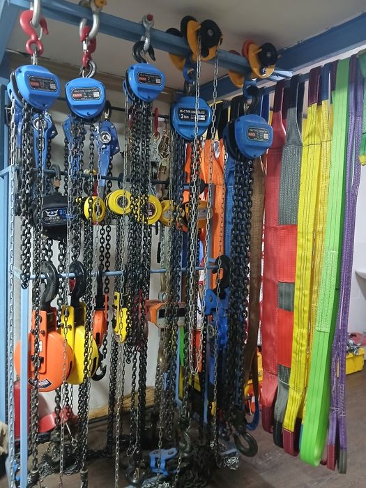 Цепные тали, лебедки