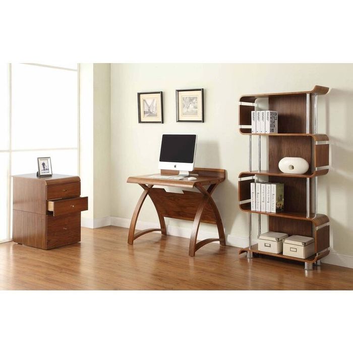Bibliotecă Jual Furnishings – design modern din lemn și metal