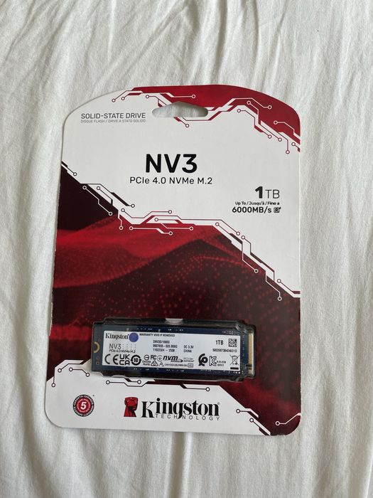 SSD Kingston NV3 1TB PCIe 4.0 NVMe M.2 - NOU SIGILAT + Bon eMAG / Garanție