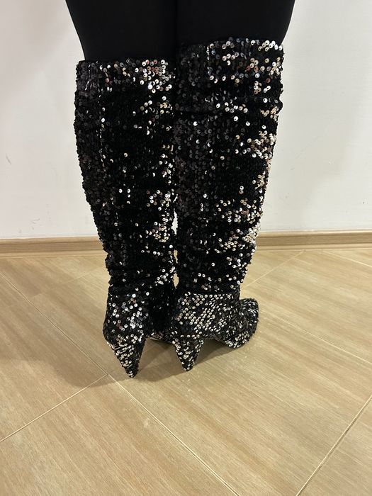 Нови! Паетени ботуши Miss Selfridge номер 41