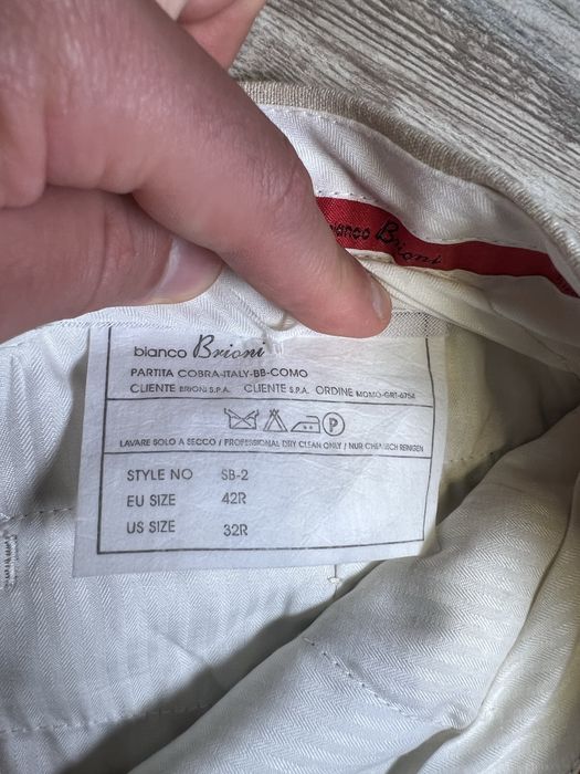 Brioni bianco made in Italy - ориг мъжки панталони