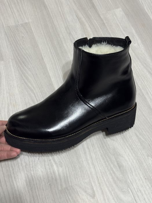 Кожанные ботинки натуральная кожа