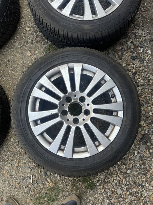 Jante Mercedes C-Class 5x112 Anvelope Iarna 205 55 16