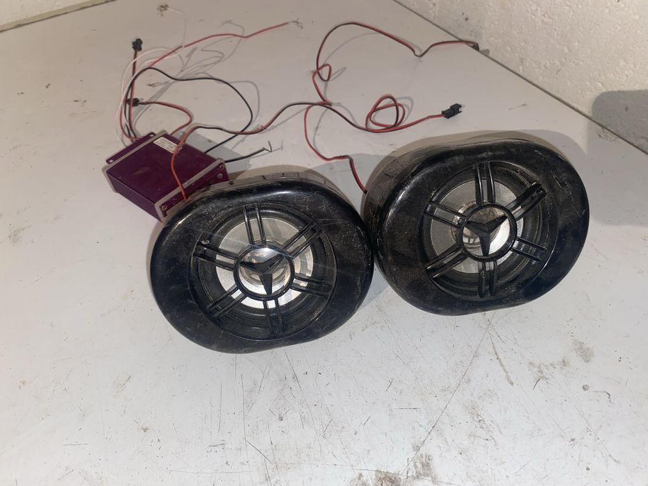 Мотоциклға арналған колонкалар (усилительмен