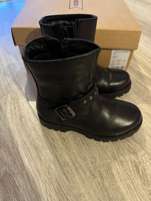 Детски кожени черни боти -26 номер