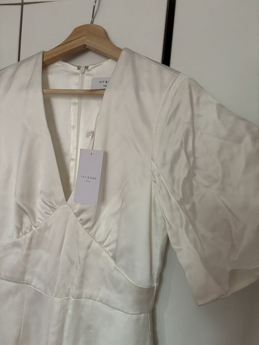 Salopetă elegantă Ivy & Oak, albă, mărimea 36