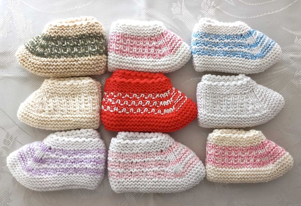 Бебешки и детски ръчно плетени терлички (също и дамски терлички)