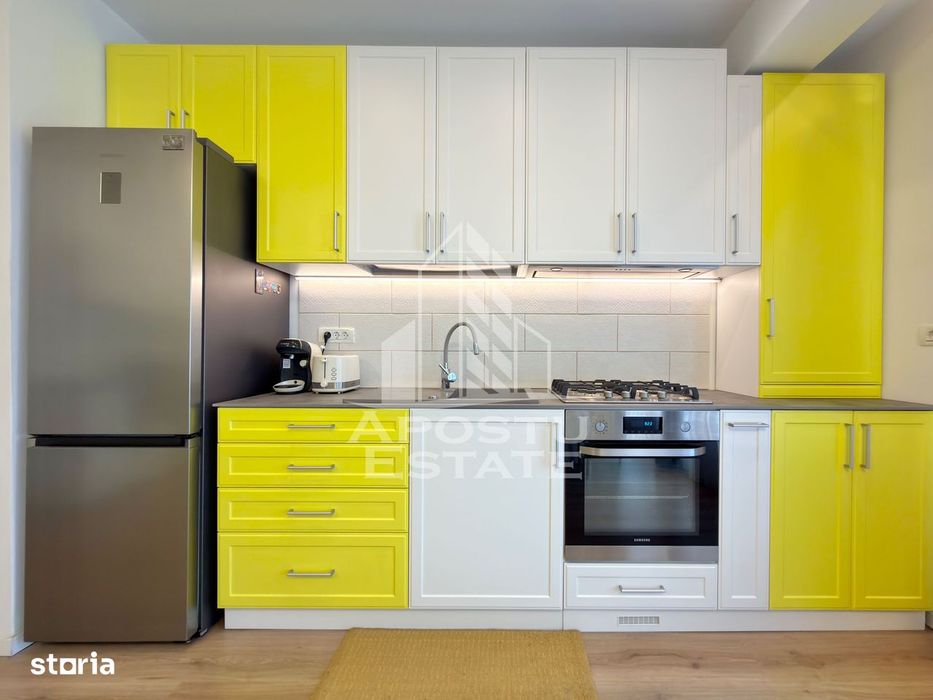 Apartament cu 3 camere mobilat la etajul 2 cu lift in Giroc la asfalt.