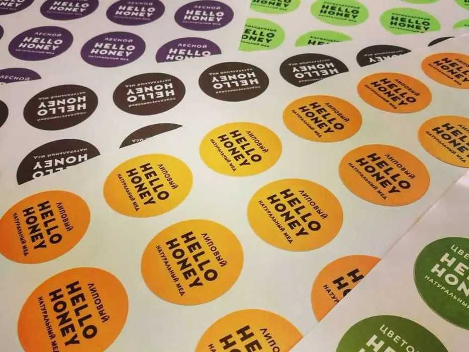 Srikerlar, Стикеры, наклейки и бирки плоттерная резка